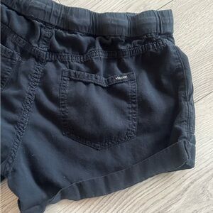 Volcom Midnight Black Elastic Waist Shorts